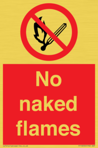 No naked flames